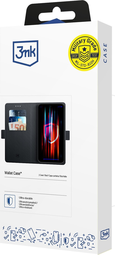 Këndëse portofol 3mk për Xiaomi 13 Lite, me magnet, funksion qëndrimi, e zezë