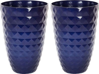 Set vazo për lule FERIZA, 42 cm, set me 2 copë, blu navy