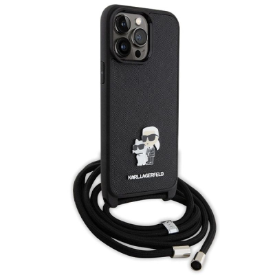 Kase telefoni Karl Lagerfeld KLHCP14XSAKCPSK, për iPhone 14 Pro Max 6.7", hardcase, e zezë