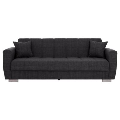 Divan-Shtrat 3 ulëse, 215×80×77 cm HM3240.03, gri