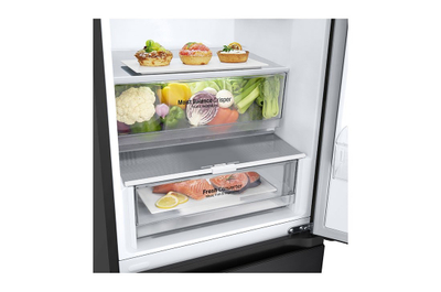Frigorifer me ngrirës LG GBV5240DEP, 387L, 203cm, i zi