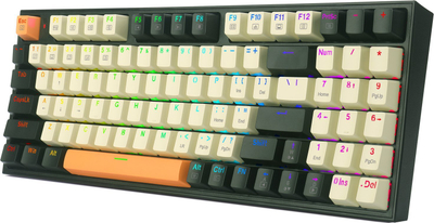 Tastierë mekanike Redragon K636 Kitava, Red switch, RGB, me kabllo, e zezë