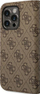 Mbulesë telefoni Guess 4G Metal Camera Outline Booktype për iPhone 14 Pro Max, lëkurë eko, kafe