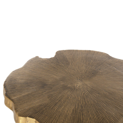 Tavolinë për kafe Angul 62x62x44Hcm (HM4263), ari/ zezë