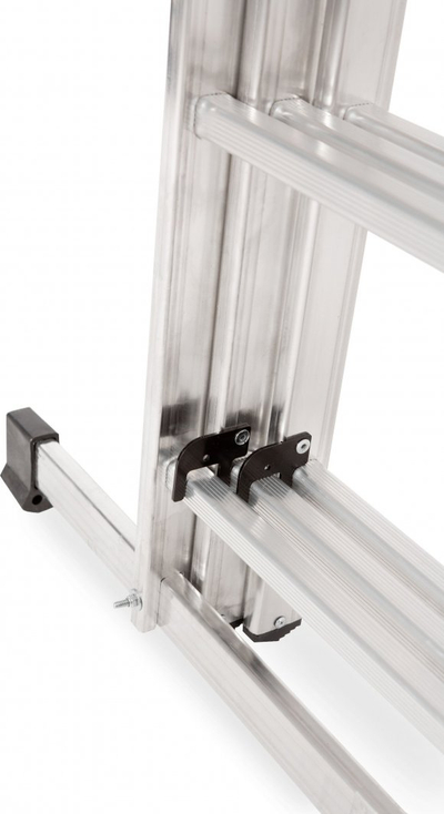 Shkallë alumini AWTools BASIC 3x9, 150kg, argjendtë