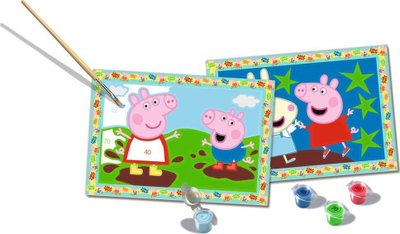 Set pikturimi Ravensburger CreArt Junior Peppa Pig, pikturim me numra, 5+