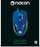 Mouse Nacon GM-105, 2400 DPI, 6 butona, blu