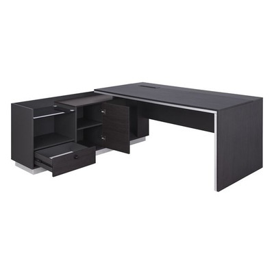 Tavolinë zyre Professional Business Series, kënd majtas, 180x170x76cm, gri wenge