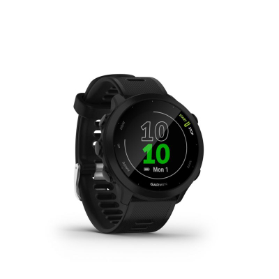 Smartwatch Garmin Forerunner 55, GPS, rezistent ndaj ujit 5 ATM, i zi