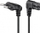 Kabllo rryme Wentronic Goobay 97348, Euro plug në IEC C7, 1 m, i zi