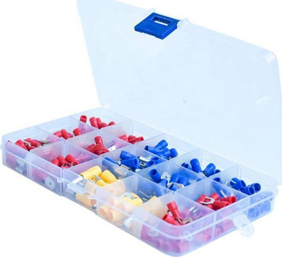 Set konektorësh t’izolum AG709A, 280 copë, terminale kabllosh, shumëngjyrëshe