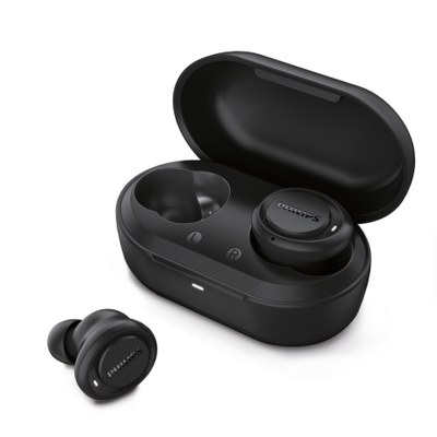 Kufje Buds Philips TAT1215BK/10 IPX4, Wireless, të zeza