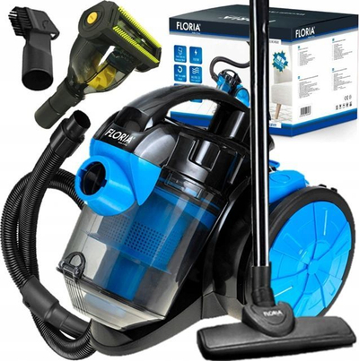 Fshesë me korent pa qese Floria ZLN-3468, 700W, 1.5L, HEPA 13, blu e zezë