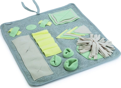 Tapet nuhatës për këlysh Beeztees Puppy Sniffing Mat Doeka, 50 x 45 cm, material tekstil, gri