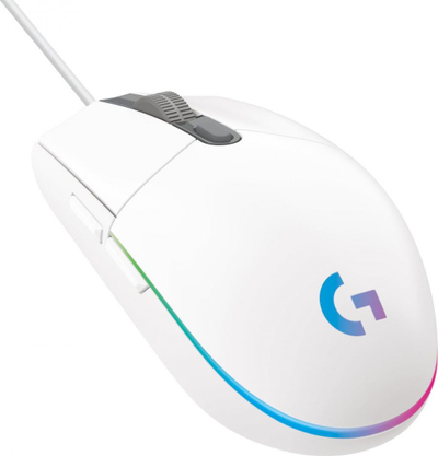 Mausi Logitech G102 Lightsync, i bardhë 