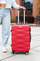 Valixhe kabine Peterson Cabin 20", ABS, me rrota 360°, e kuqe