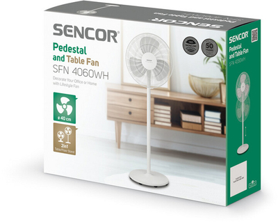 Стојален вентилатор SENCOR SFN 4060WH