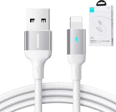 Kabllo USB Joyroom JYR664, USB A në Lightning, 1.2m, e bardhë
