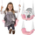 Lëkundëse kopshti për kalamaj Garden Swing 3‑në‑1, deri 30 kg, modulare, rozë