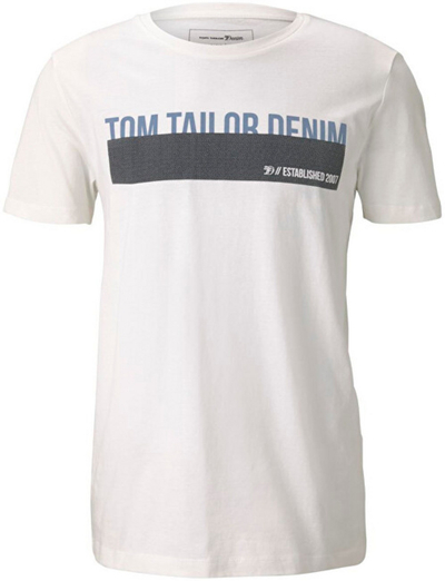 Maicë Tom Tailor Regular Fit, e bardhë, S