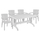 Set Tavolinë me 4 karrige HM10576.04, bardhë