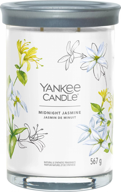 Qiri aromatik Yankee Candle Signature Midnight Jasmine, 567g, kavanoz qelqi