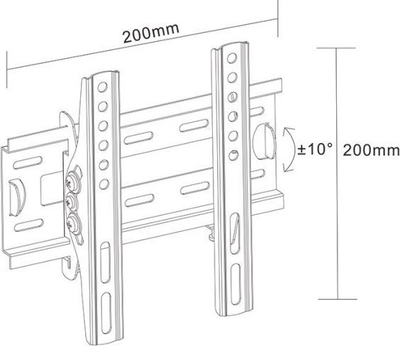 Mbajtëse Libox Warsaw LB -130, 17"-42", e zezë