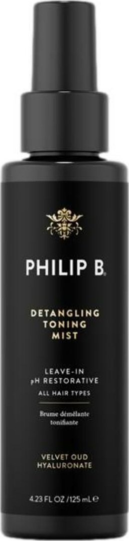 Spraj flokësh Philip B Detangling Toning Mist Velvet Oud, 125ml, uniseks