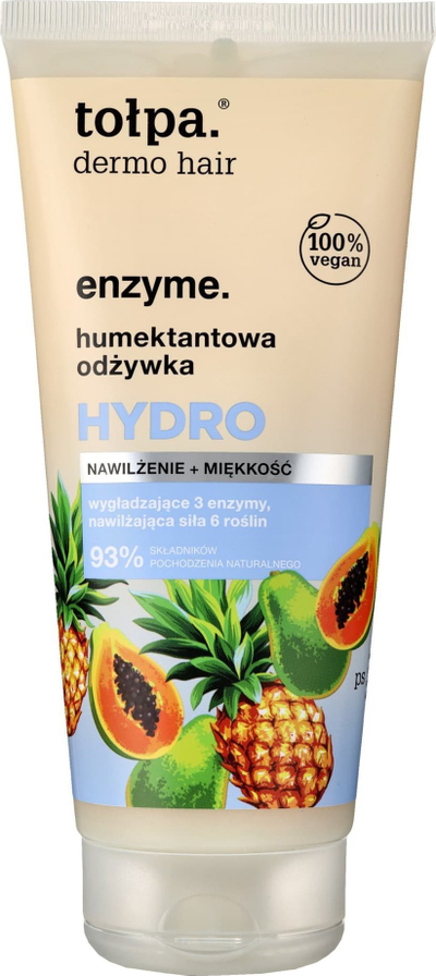 Kondicioner flokësh Tołpa Dermo Hair Enzymatic Humectant, 200 ml, hidratues, për flokë të thatë