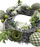 Kurorë dekorative Saska Gift and Decor, Pashkë me vezë, 24cm, bardh e gjelbër