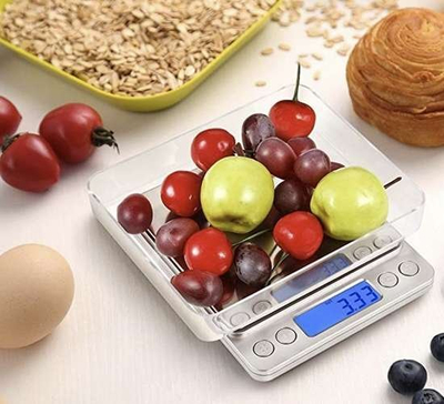 Прецизна кујнска вага, 500 g, 0.01 g, со мерни садови