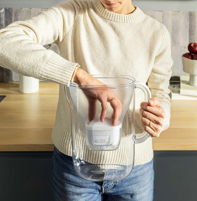 Filtri për ujë Brita Essential XL, 3.5L, 3 filtra Maxtra Pro, i kaltër i errët