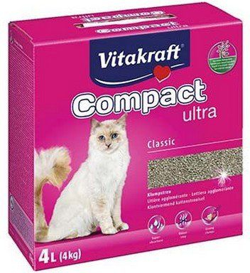 Хигиенски песок за мачки Витакрафт Компакт Ултра, 4 kg, класичен