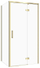 Kabinë dushi drejtkëndëshe Cersanit SET C276, 100x80x195 cm, xham transparent, profile ari mat