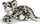Lodër pelushi Animigos Teka Snow Leopard, leopard bore, e bardhë me njolla