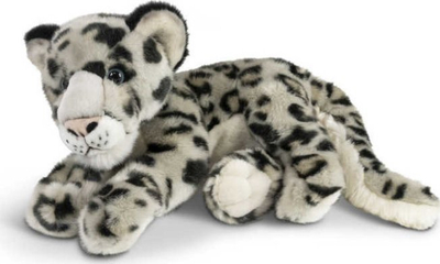 Lodër pelushi Animigos Teka Snow Leopard, leopard bore, e bardhë me njolla