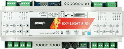 Kontroller dritash Ropam EXP-LIGHT16-RN, 16 qarqe 230V, montim në shinë DIN