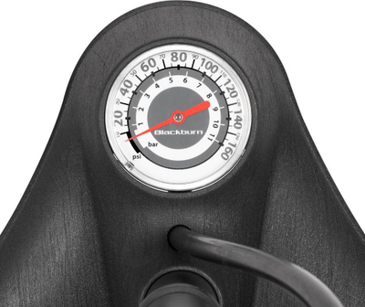 Pompë dyshemeje për biçikletë Lezyne Blackburn Core 2, 160 PSI, e zezë