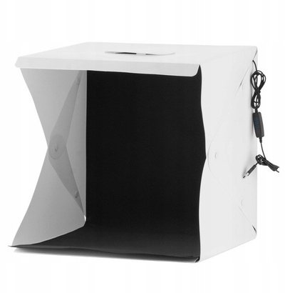 Kuti fotografimi Freepower Shadowless LED USB 40cm, 6 sfond