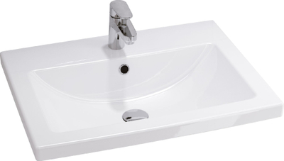 Lavabo mobilje Cersanit Como 60, 60 cm, me vrimë për bateri, e bardhë