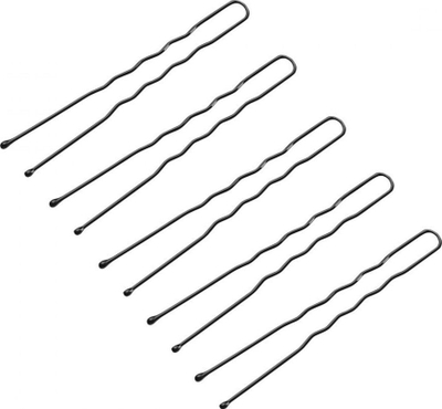 Kapëse flokësh Activeshop E-65, 6 cm, 300 copë, të zeza