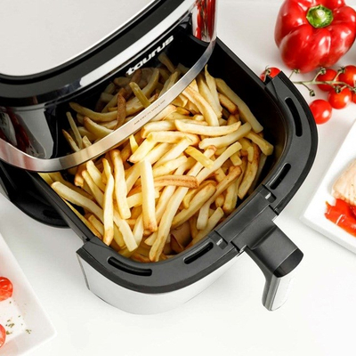 Fritezë me ajër Taurus Air Fry 7S 6.5L, 1600W, ekran me prekje HD, e zezë inox