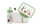 Set kuti për ushqim + shishe + kapak rezervë R&B Forest animals 0.5 l z72226, e gjelbër