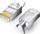 Konektor rrjeti Ugreen RJ45 8P8C, Cat 6A/7, set 10 copë, transparent