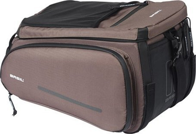 Çantë biçiklete Basil Move Trunk Bag MIK, 10–26L, kundra ujit, ngjyrë kafe