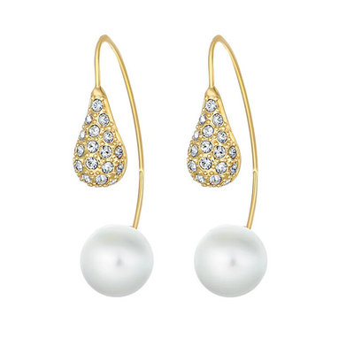 Vathë për femra CRYSTalp LuxePearl 42369.G, të artë/ të bardhë