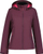 Xhaketë softshell Icepeak BRENHAM për femra, me polar, kapuç i heqshëm, vishnje