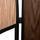 Paravan ndarë me 6 fletë Crypt 241x1,5x180Hcm (HM4221), zezë