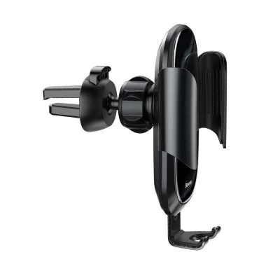 Mbajtëse telefoni për makinë Baseus Future Gravity SUYL-WL01, për ajrosje, 4"-6", e zezë