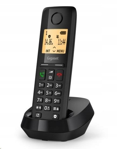 Безжичен телефон Gigaset Pure 300, ECO DECT Plus, меморија 150 контакти, црн